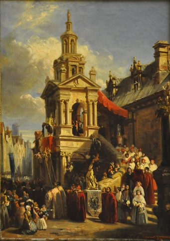 «Procession de la Gargouille», 1837.